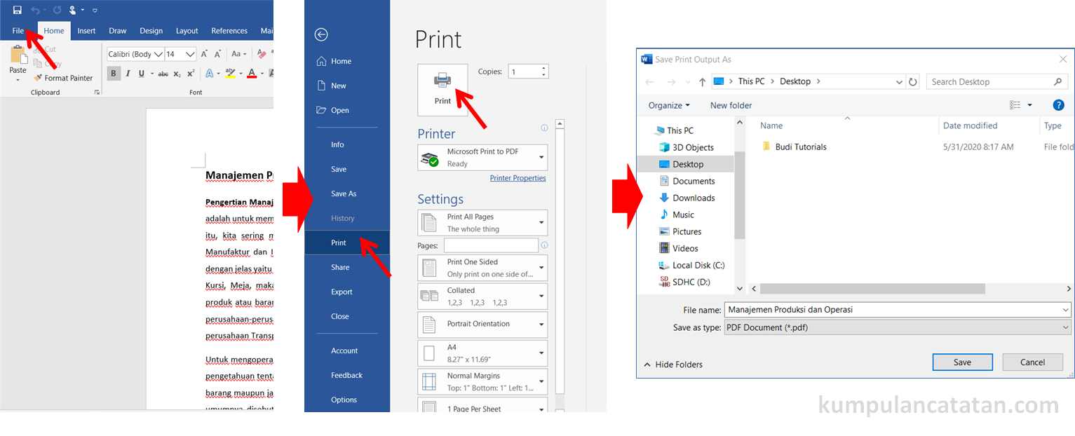3 Cara Mudah dan Cepat Mengubah File Microsoft Word ke PDF yang Jarang Diketahui Orang