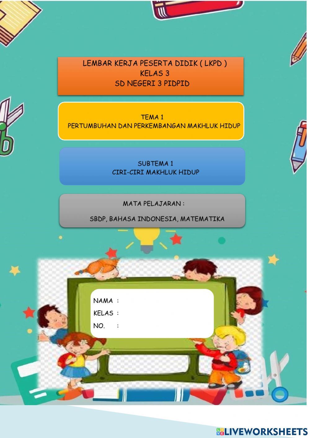 Asah Pemahamanmu Latihan Soal Kelas 3 Tema 4 Subtema 1 - Keluarga