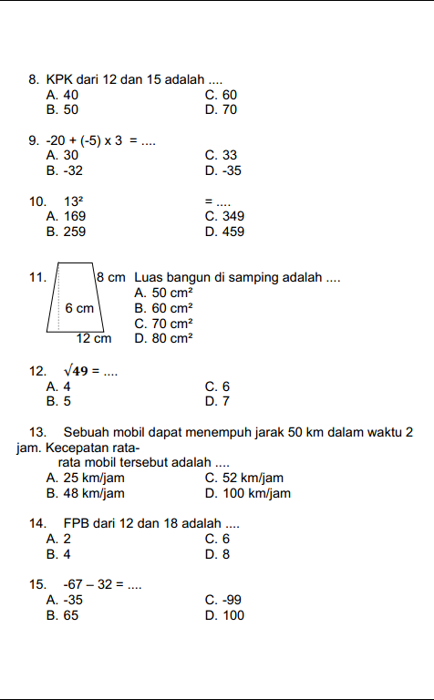 7 Rahasia Cepat Kuasai Soal Matematika Kelas 5 Semester 1 Sebelum Ujian Dimulai