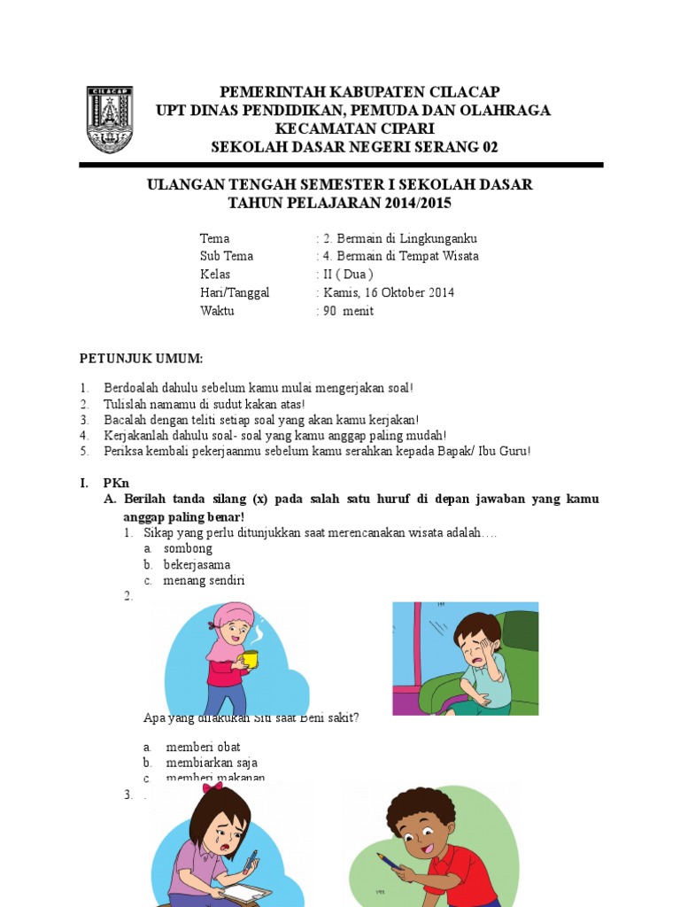 Soal Kelas 1 Tema 4 Subtema 2 Dalchaebi