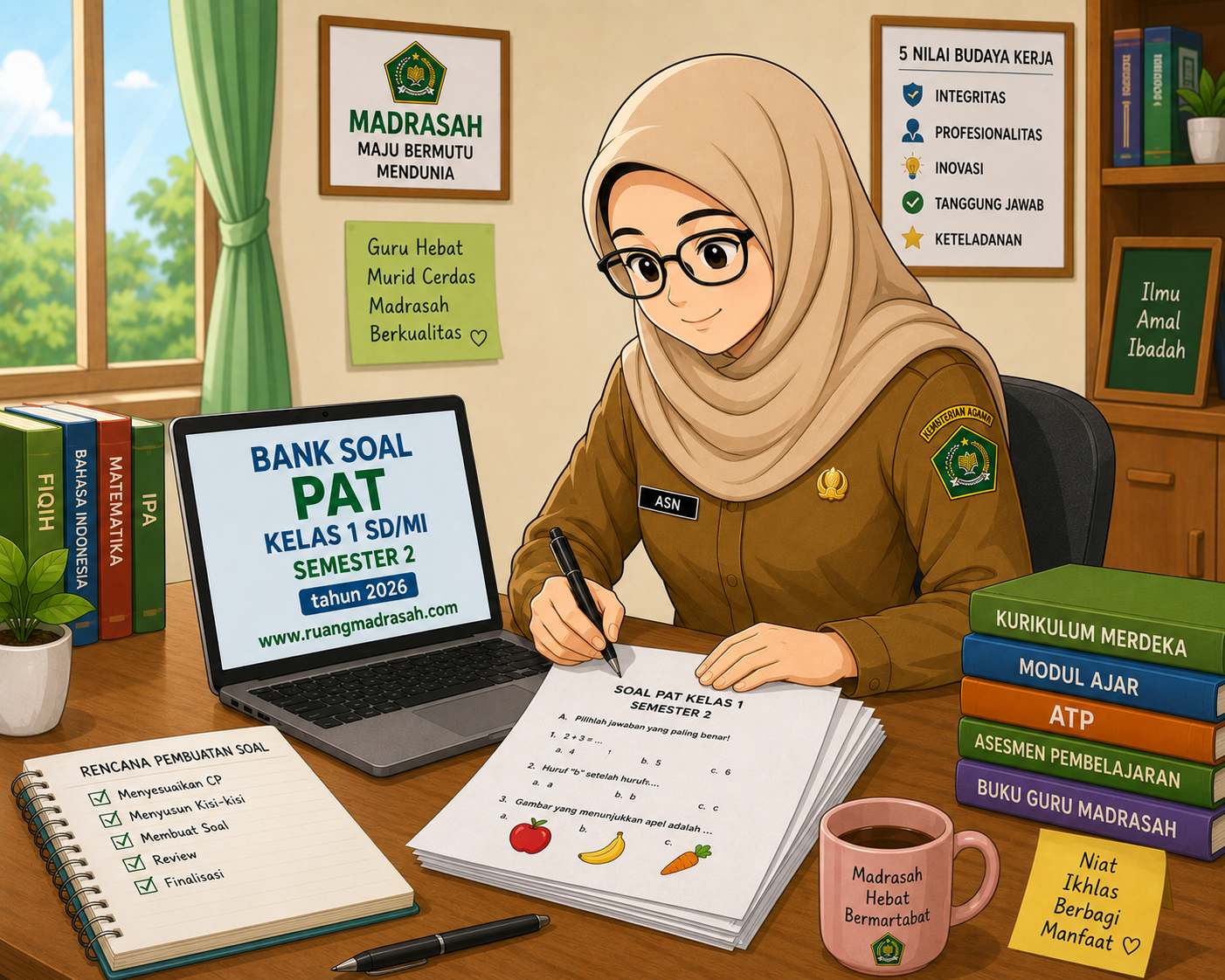 Bank Soal ASAT Kelas 1 SD MI Kurikulum Merdeka Tahun 2026 - Ruang Madrasah Bank Soal ASAT Kelas 1 SD MI Kurikulum Merdeka Tahun 2026 - Ruang Madrasah