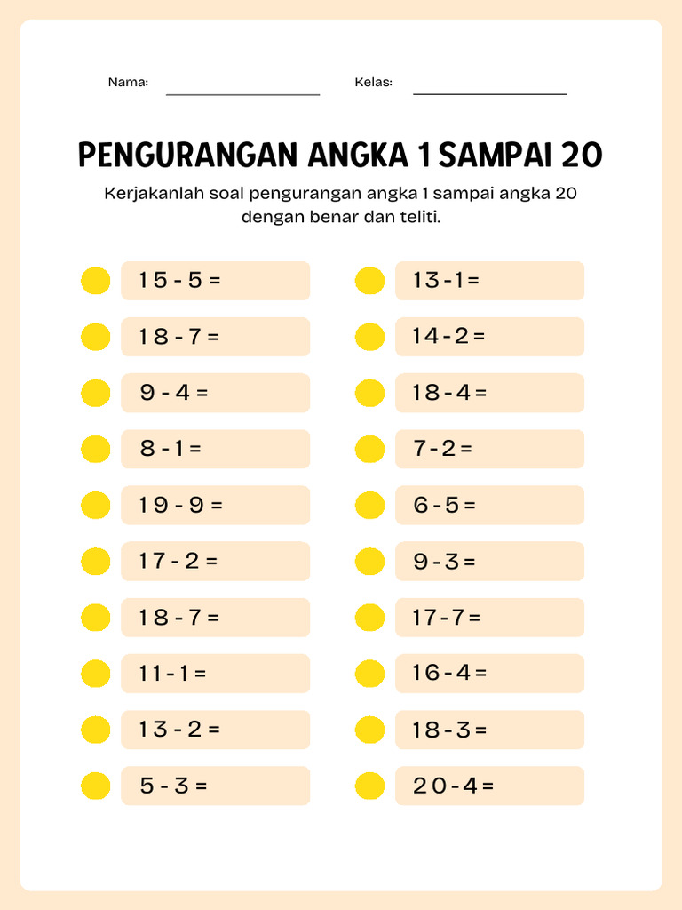 Akhirnya Terungkap 3 Fakta Bank Soal Matematika Kelas 1 SD untuk PIP 2026
