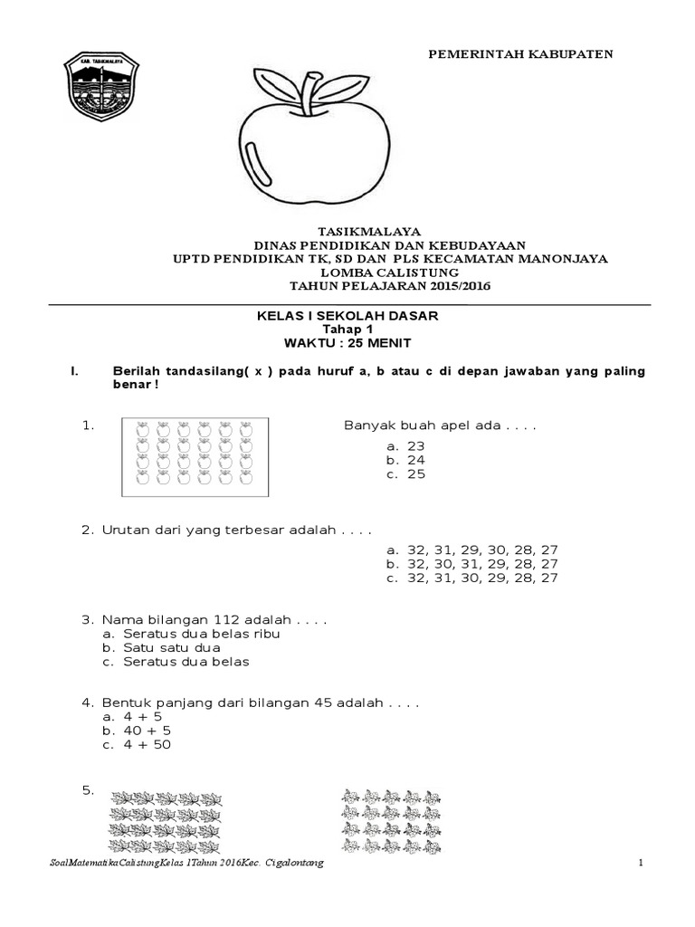 Baru Tahu! 5 Fakta Soal Calistung SD Kelas 1 Tingkat Kecamatan yang Wajib Dipahami Orang Tua