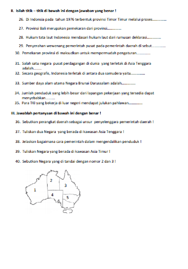 Kumpulan Soal Uas Ips Kelas 6 Sd Semester Ganjil - Ruang Soal