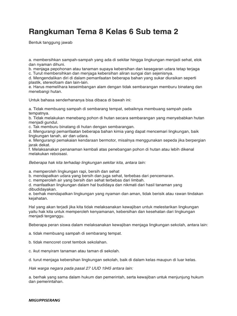 5 Contoh Soal Kelas 6 Tema 8 Subtema 2 Siap Cetak yang Wajib Dipelajari Siswa