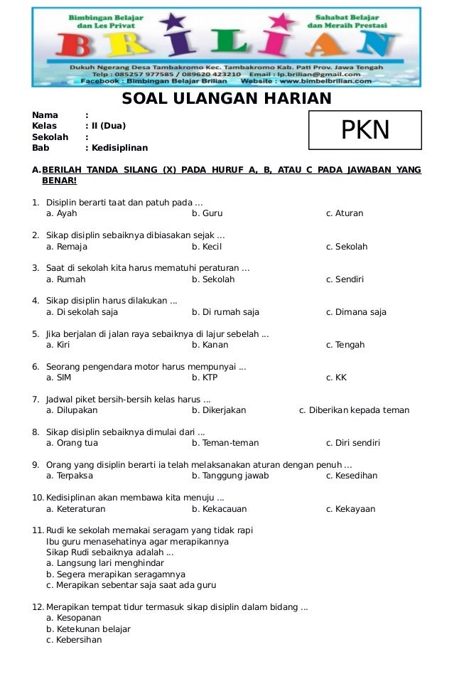 5 Fakta Mengejutkan Soal UTS PKN Kelas 3 SD Semester Genap yang Wajib Diketahui