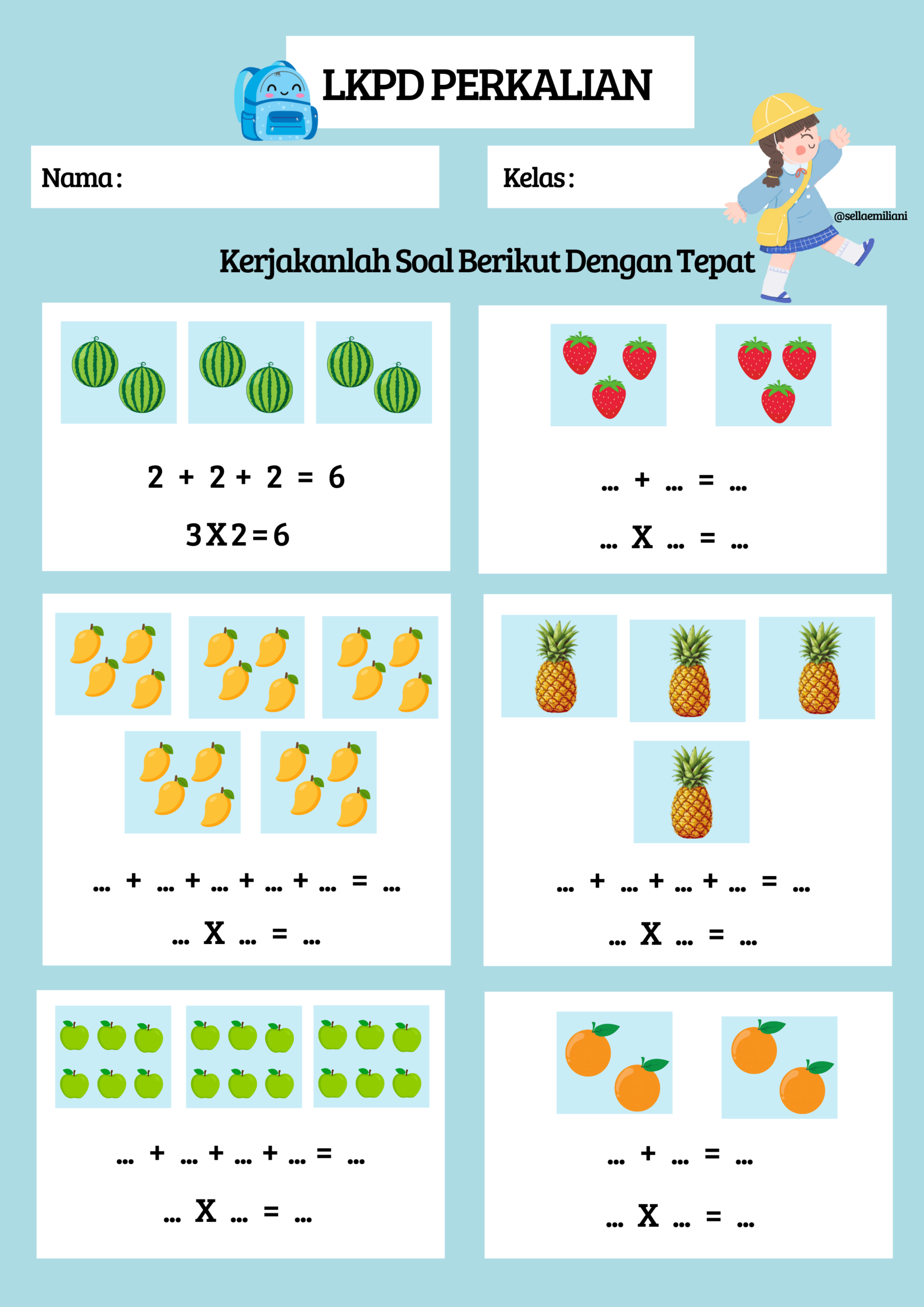 Best 13 Perkalian Dasar Kelas II worksheet Artofit