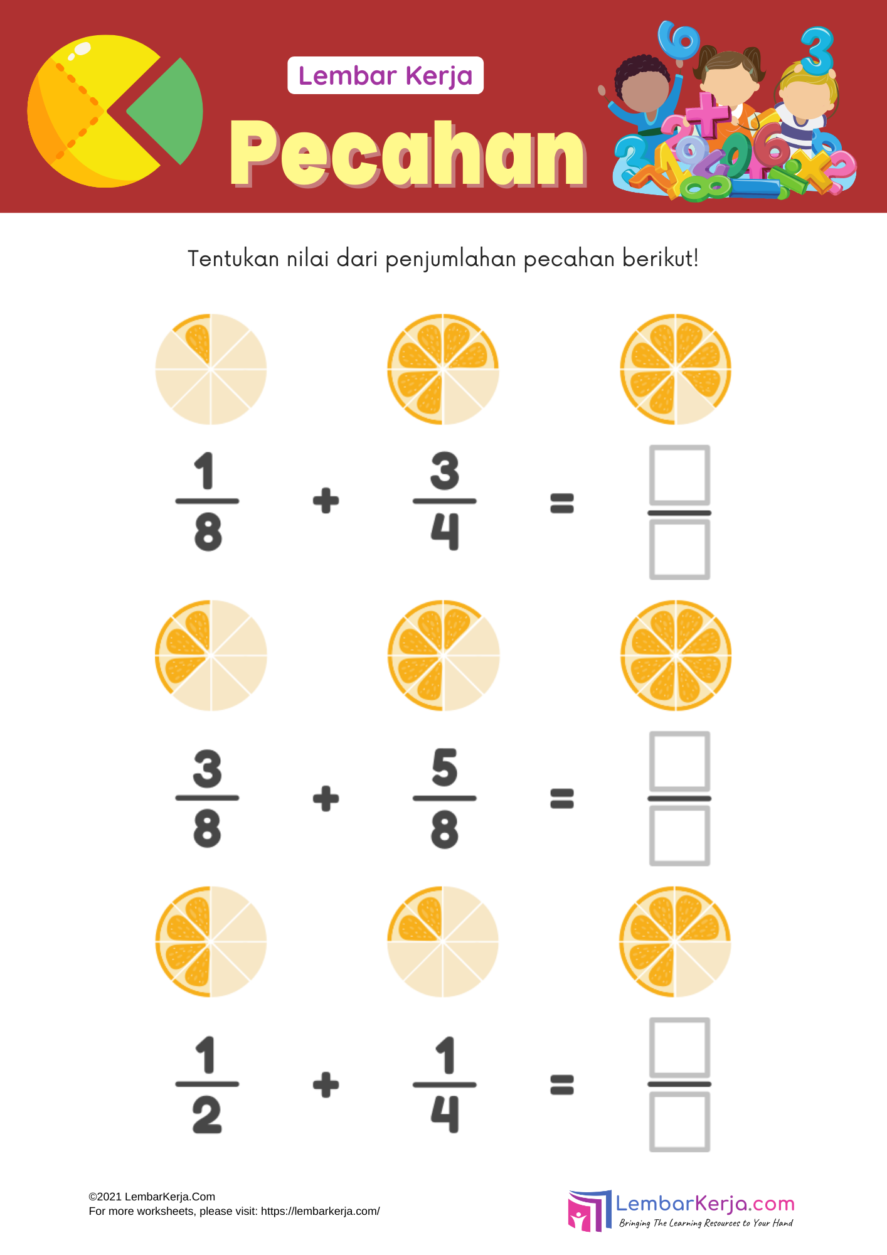 7 Cara Download Soal Pecahan Kelas 3 dari Lembar Kerja Siswa Siap Cetak yang Wajib Tahu