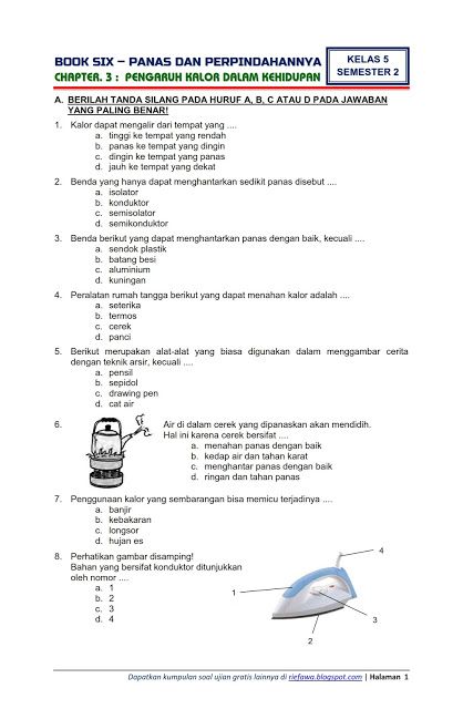 Soal Dan Jawaban Pts Tema 3 Kelas 6 Semester 1 - Soal Pelajaran Soal Dan Jawaban Pts Tema 3 Kelas 6 Semester 1 - Soal Pelajaran
