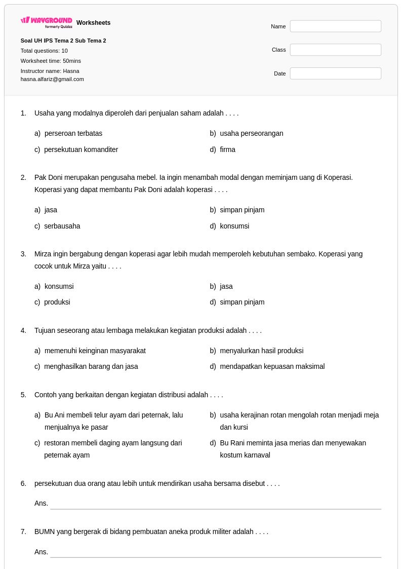 Contoh Soal Kelas 5 Tema 2 Subtema 2 Pb2 Terbaru dari Bimbel Brilian, Ternyata Ini Rahasia Nilai Bagusnya
