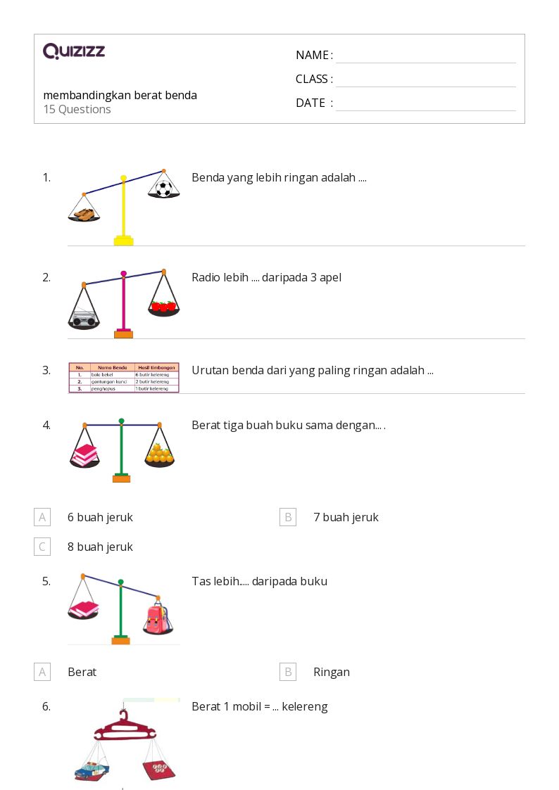 Mengenal Berat Petualangan Seru Mengukur Benda untuk Anak Kelas 1 SD Mengenal Berat Petualangan Seru Mengukur Benda untuk Anak Kelas 1 SD