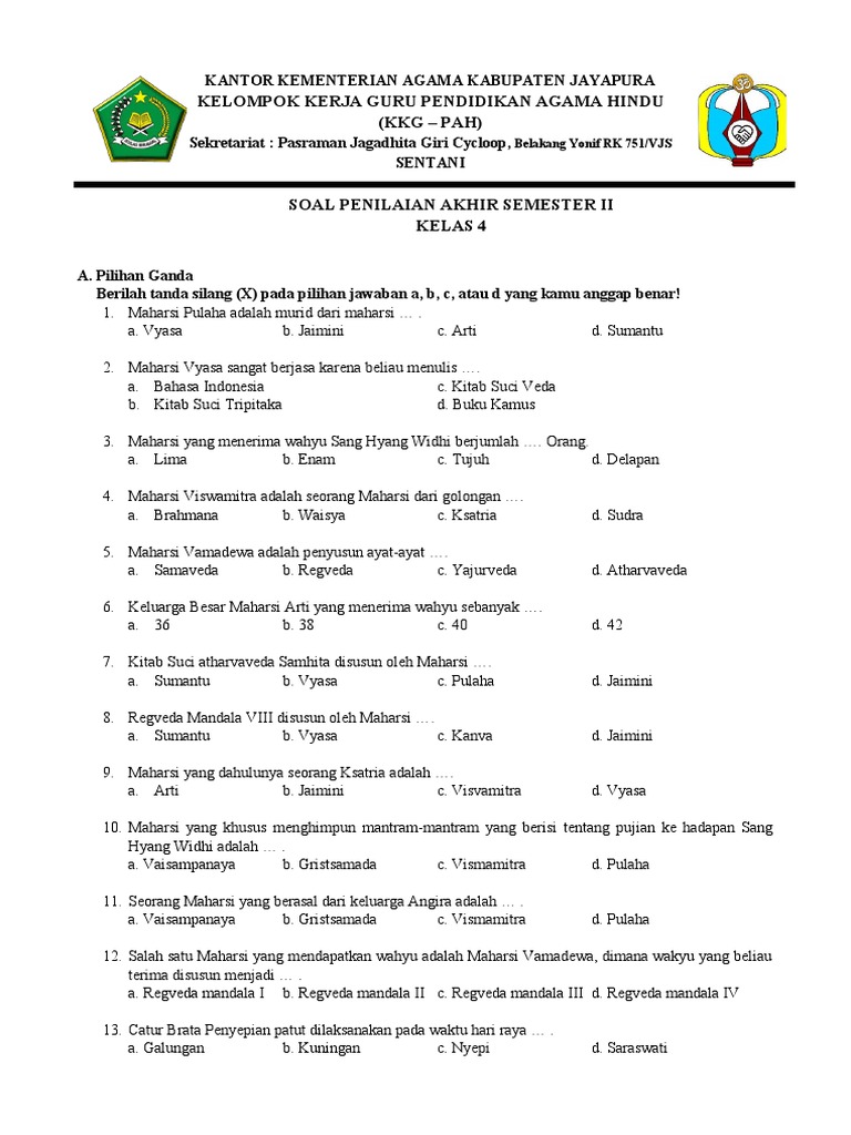 Terbukti Efektif! 7 Kumpulan Soal PAS Kelas 4 Semester 2 yang Wajib Dikuasai Sebelum Ujian