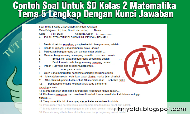 7 contoh soal matematika tema 5 kelas 2 sd Akhirnya membuat anak cepat paham 2026