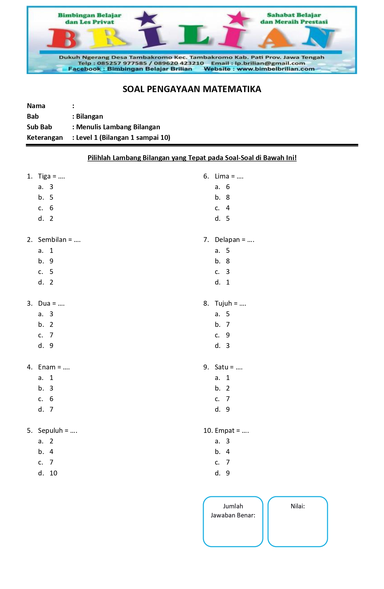 Rahasia Lulus Ujian Pakai Kumpulan soal bahasa indonesia tema 2 kelas 1 sd semester 1