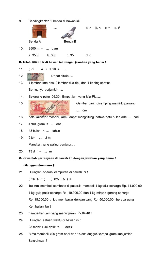 Rahasia Cara Menjawab soal uas mtk kelas 3 tahun 2019 Agar Nilai Langsung Melejit
