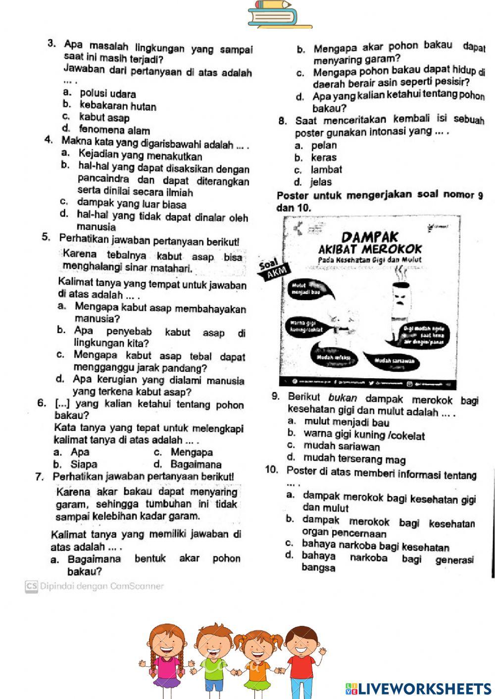 Rahasia Skor Sempurna Kerjakan Soal Bahasa Indonesia Tema 2 Kelas 5 Revisi 2017 Ini