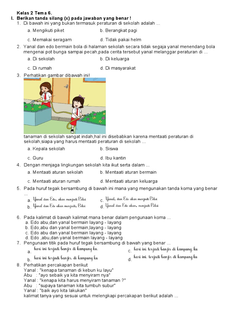 Rahasia Skor Sempurna Kerjakan Soal Bahasa Indonesia Tema 6 Kelas 2 yang Wajib Tahu Rahasia Skor Sempurna Kerjakan Soal Bahasa Indonesia Tema 6 Kelas 2 yang Wajib Tahu