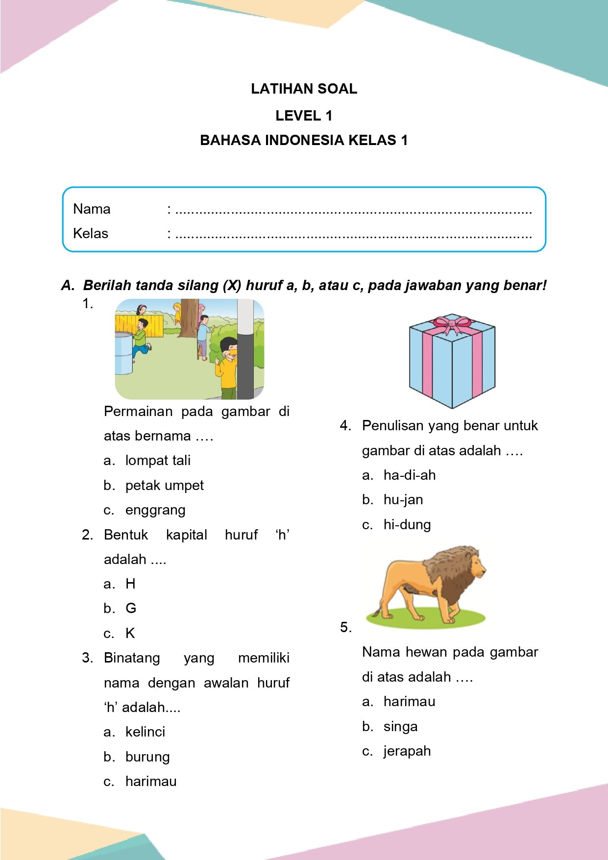 Wah Ternyata Begini Kunci Jawaban Soal Bahasa Indonesia Tema 2 Kelas 1 Terbaru